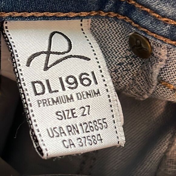 DL1961 🌻Women's Blue Light Wash Low-Rise Leggings Skinny Jeans Size 27 - Picture 11 of 11